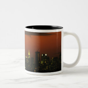 Tasse 2 Couleurs New York, États-Unis. Skyline de l'Upper Manhattan