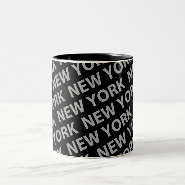 Tasse 2 Couleurs New York Motif Grey (Centre)