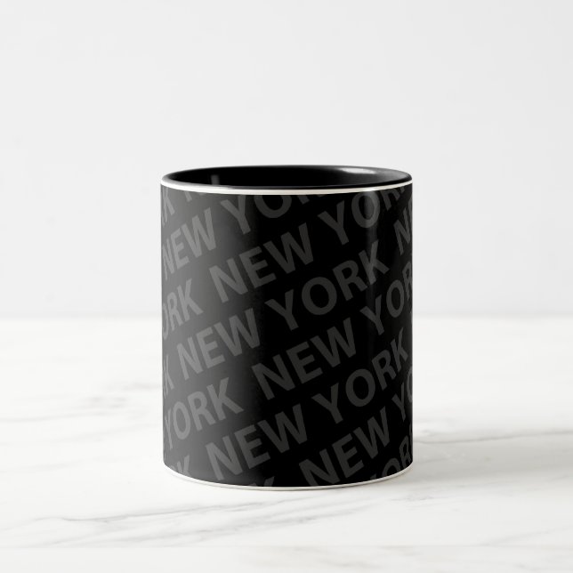 Tasse 2 Couleurs New York Motif gris foncé (Centre)