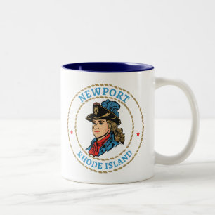 Tasse 2 Couleurs Newport Rhode Island Colonial