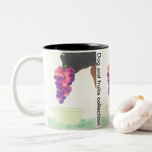 Tasse 2 Couleurs Nez de chien et raisin