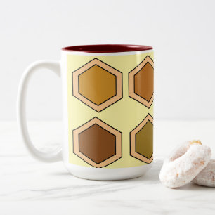 Tasse 2 Couleurs Nid d'abeille coloré