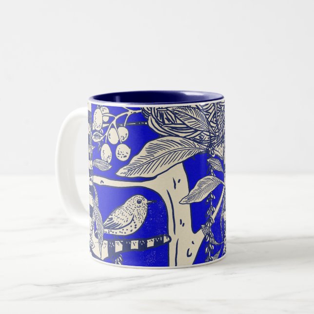 Tasse 2 Couleurs Nid d'oiseaux (Devant gauche)