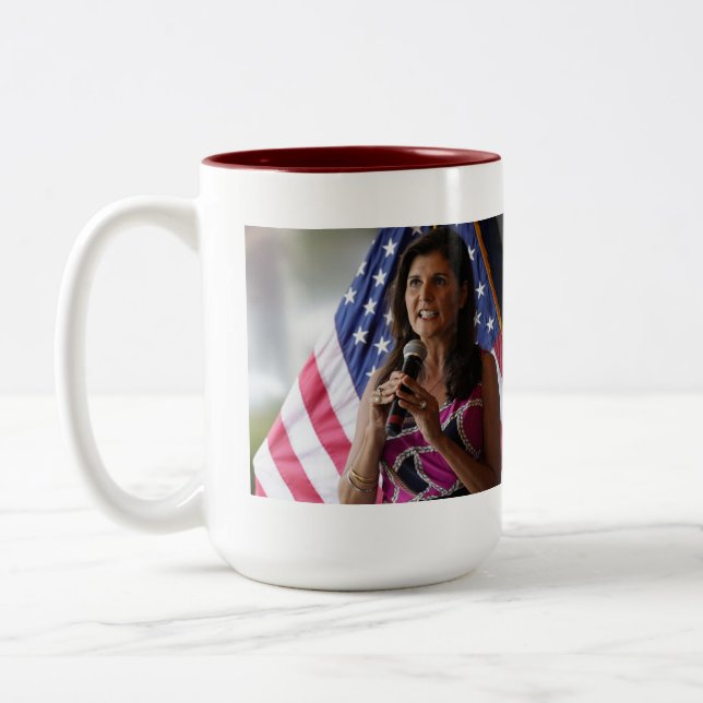 Tasse 2 Couleurs Nikki Haley Tough comme N ails (Gauche)