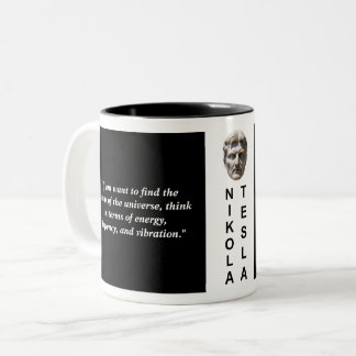 Tasse 2 Couleurs Nikola Tesla Citation personnalisée Philosophie Mu