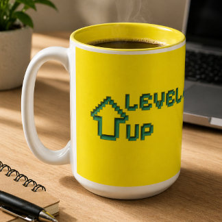 Tasse 2 Couleurs Niveau SUP Jaune mag