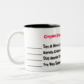 Tasse 2 Couleurs Niveaux de communication café