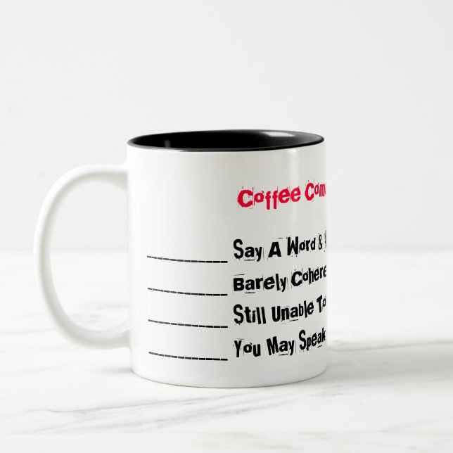 Tasse 2 Couleurs Niveaux de communication café (Gauche)