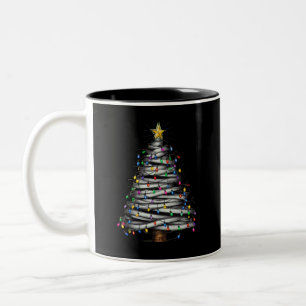 Tasse 2 Couleurs Noël Arbre clair