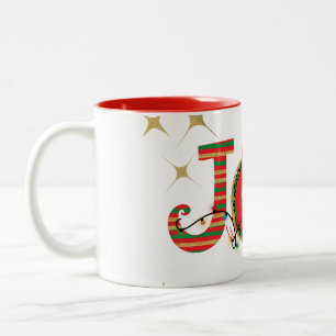 TASSE 2 COULEURS NOËL CONCEPTION AMOUR JOIE PAIX AVEC NOËL LIG