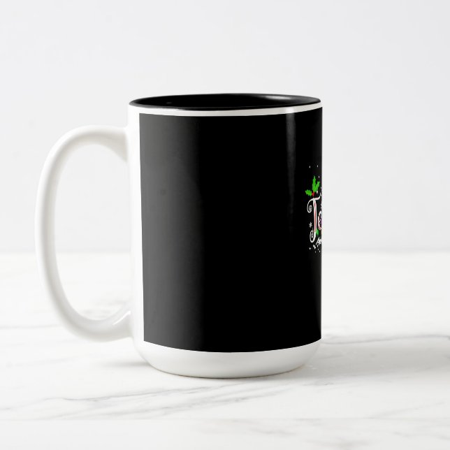 Tasse 2 Couleurs Noël de l'enseignant (Gauche)