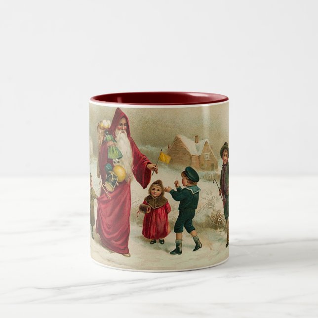 Tasse 2 Couleurs Noël de père (Centre)