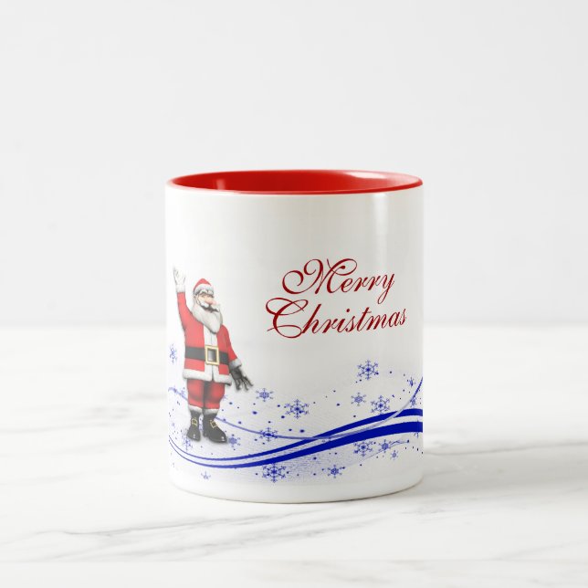 Tasse 2 Couleurs Noël du Père Noël (Centre)