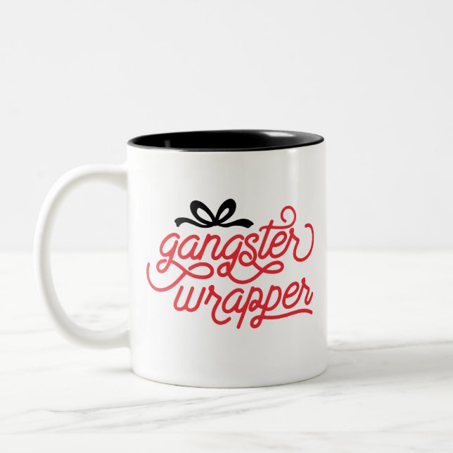 Tasse 2 Couleurs Noël du rappeur Gangster (Gauche)