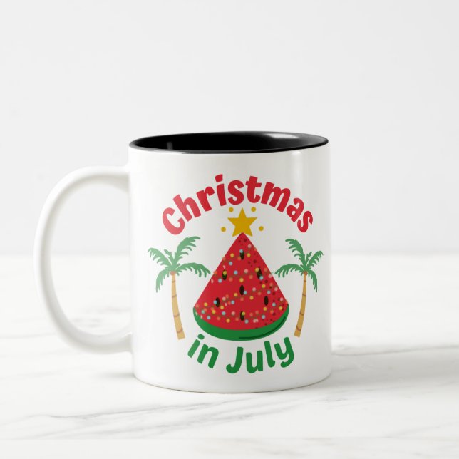 TASSE 2 COULEURS NOËL EN JUILLET (Gauche)