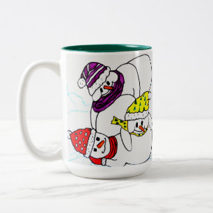 TASSE 2 COULEURS NOËL NEIGE EN JEU