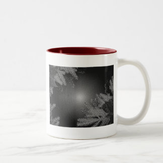Tasse 2 Couleurs Noël Poinsettia noir et gris II