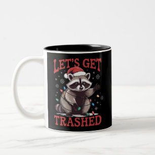 Tasse 2 Couleurs Noël Raton laveur sauvage dévasté mème