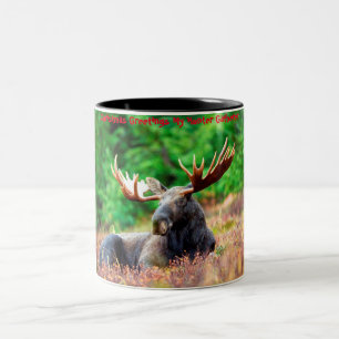 Tasse 2 Couleurs Noël Salutations mon chasseur rassembleur