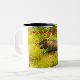 Tasse 2 Couleurs Noël Salutations mon chasseur rassembleur