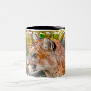 Tasse 2 Couleurs Noël salutations Papa Hunter Gatherer