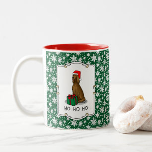 Tasse 2 Couleurs Noël Santa Hat Irlandais Setter Chien (rouge 1) mi