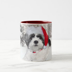 Tasse 2 Couleurs Noël Shih Tzu