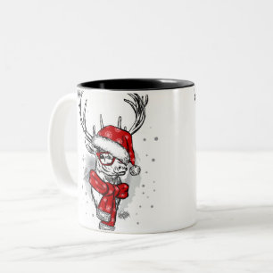 Tasse 2 Couleurs Noël vintage