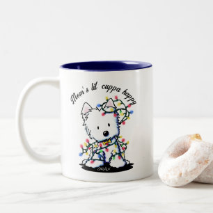 Tasse 2 Couleurs Noël Westie KiniArt