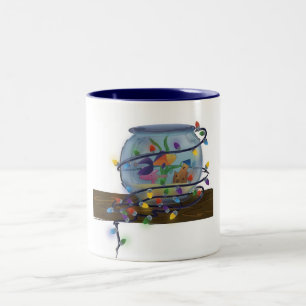 Tasse 2 Couleurs "Noëls de poisson