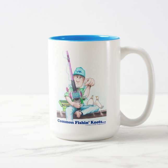 Tasse 2 Couleurs Nœuds de pêche communs - difficultés de lancer  (Droit)