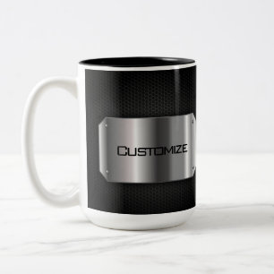 Tasse 2 Couleurs Noir Et Acier
