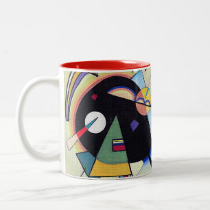 Tasse 2 Couleurs Noir et Violet - Wassily Kandinsky Art Abstrait