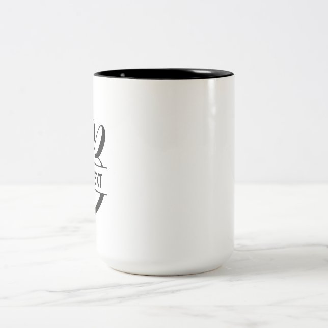 Tasse 2 Couleurs Nom customisé mug-Initiales-cadeau de vacances (Centre)