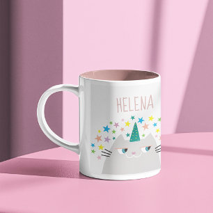 Tasse 2 Couleurs Nom de Caticorne Mignon