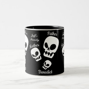 Tasse 2 Couleurs Nom de famille du citrouille d'Halloween jack-o-la