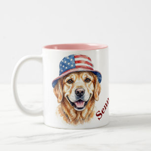 Tasse 2 Couleurs Nom de typographie moderne simple et cool pour ani