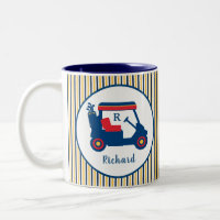 Nom du monogramme Marine et Red Golf