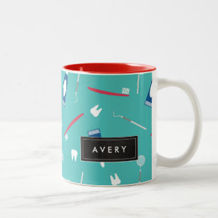 Tasse 2 Couleurs Nom fait sur commande du motif   d'outils de