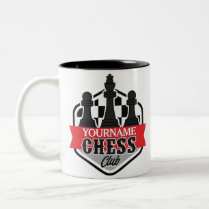 Tasse 2 Couleurs Nom personnalisé Chess Player Club Checkmate