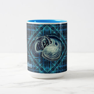 Tasse 2 Couleurs Nom personnalisé de la pieuvre calmar nautile argo