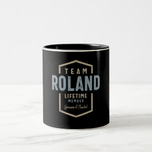 Tasse 2 Couleurs Nom personnalisé du membre à vie de l'équipe Rolan