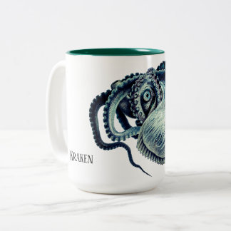 Tasse 2 Couleurs Nom personnalisé Pieuvre Calmar Nautilus Argonaute