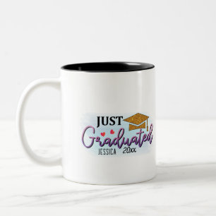 Tasse 2 Couleurs Nom personnel Je viens de terminer 2023