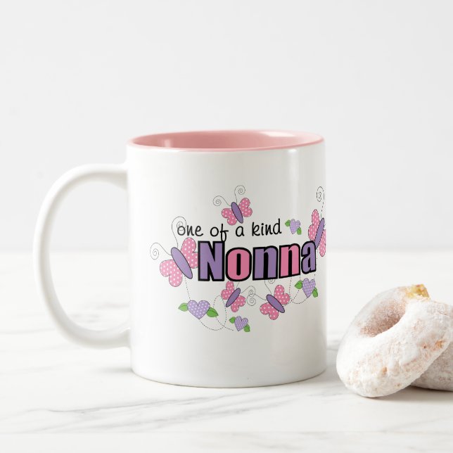 Tasse 2 Couleurs Nonna Unique (Avec donut)