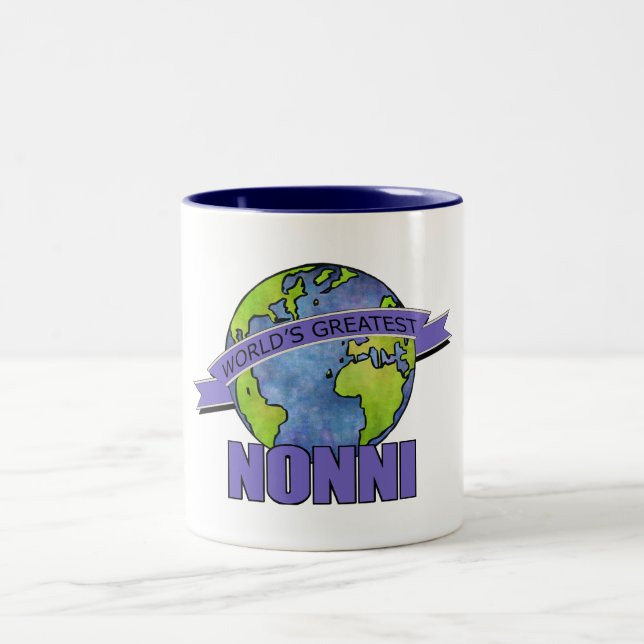 Tasse 2 Couleurs Nonni la plus grande du monde (Centre)