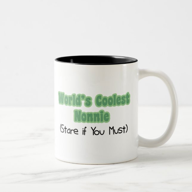 Tasse 2 Couleurs Nonnie le plus frais du monde (Droit)