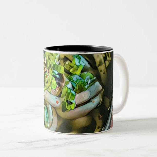 Tasse 2 Couleurs Noodle lover design (Devant droit)
