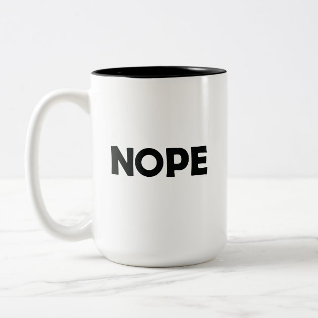 TASSE 2 COULEURS NOPE (Gauche)