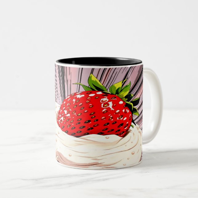 Tasse 2 Couleurs Nostalgie de Strawberry Shortcake (Devant droit)